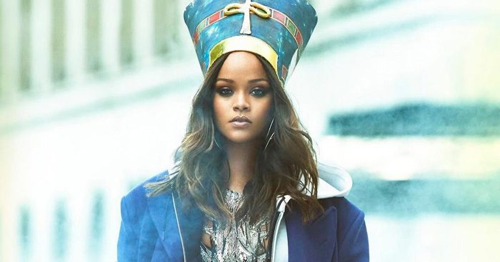Rihanna-Vogue Arabia - Runway Square - Misho Design Earrings