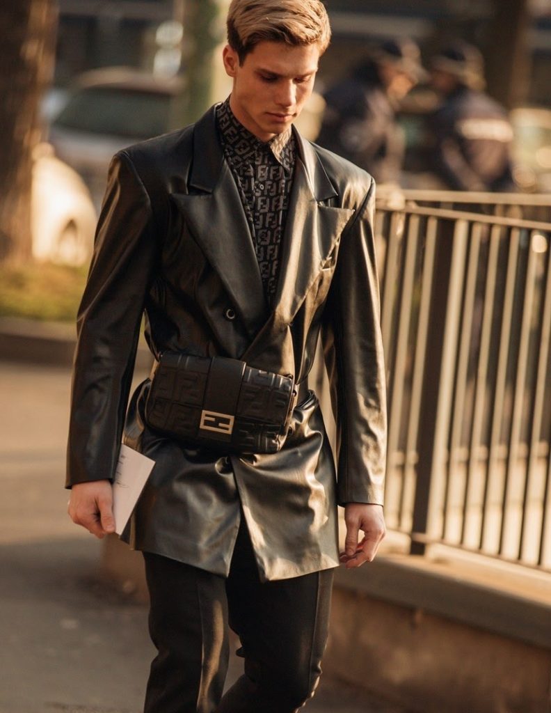 fendi street style men's fashion week 2020