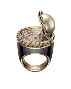 Chanel Mademoiselle Privé Bouton Décor Perle Gold Ring jewellery watches